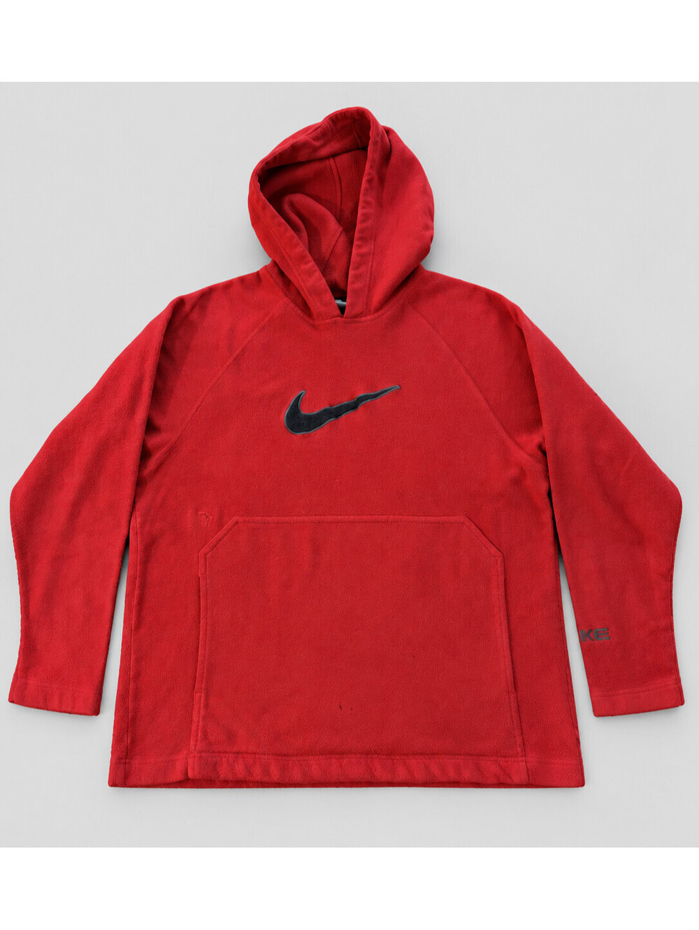 Nike Vintage Center Swoosh Red Fleece Pullover Hoodie Youth XL Fits Women M
